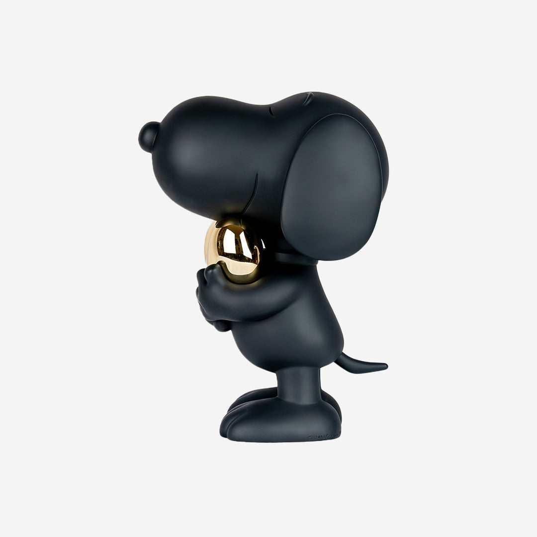 Snoopy Heart - Balck & Gold Medium