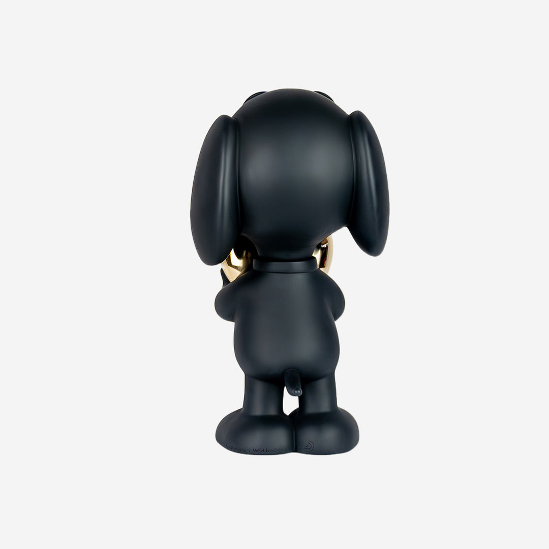 Snoopy Heart - Balck & Gold Medium