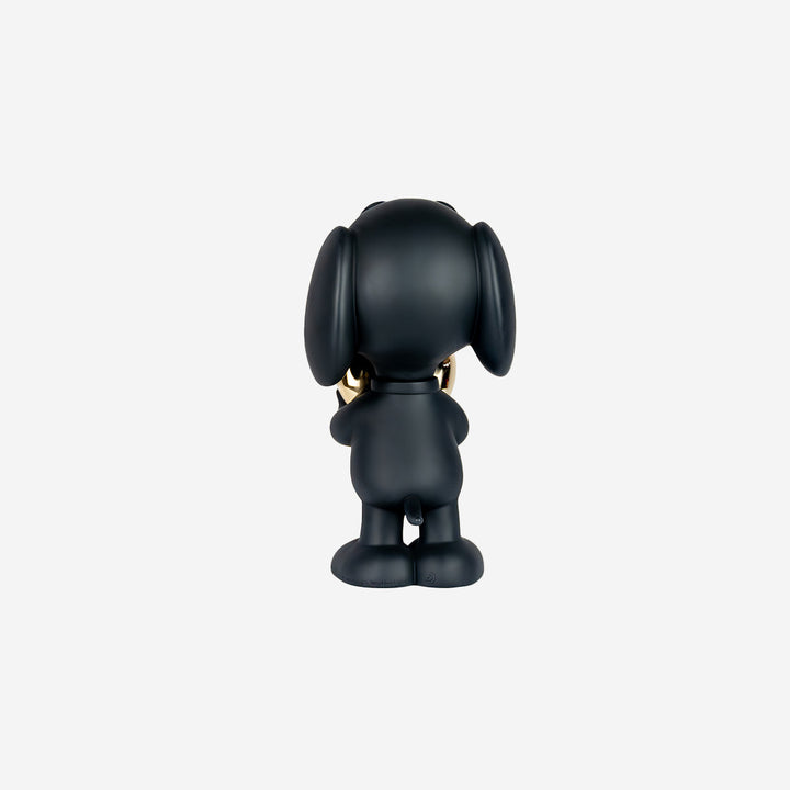 Snoopy Heart - Black & Gold Medium