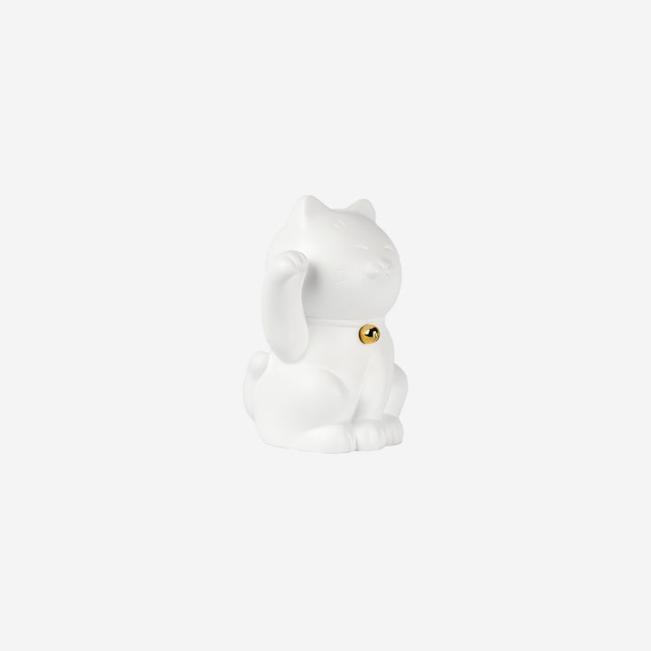 Maneki Neko - White & Gold - Small