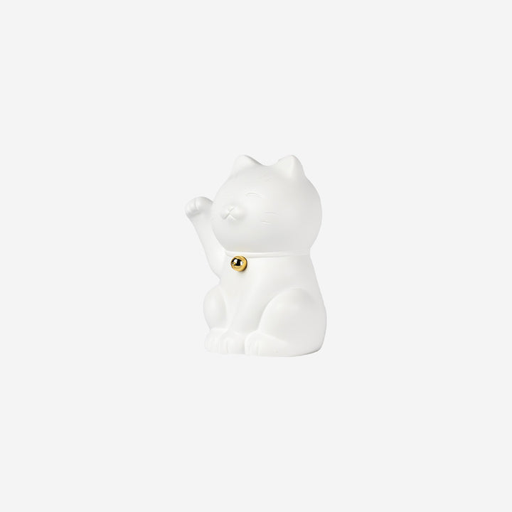Maneki Neko - White & Gold - Small
