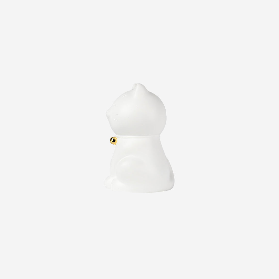 Maneki Neko - White & Gold - Small