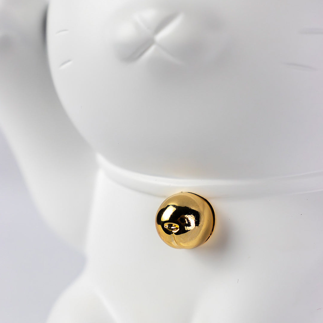 Maneki Neko - White & Gold - Small