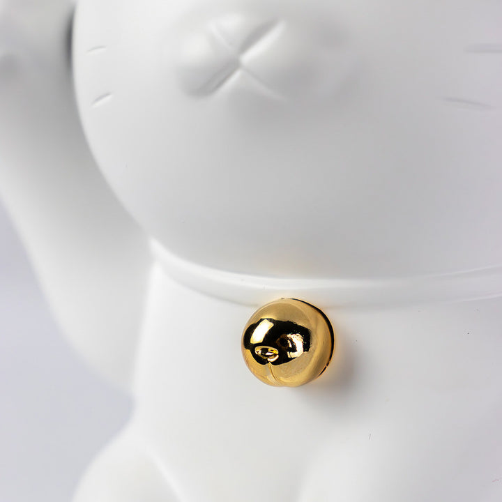 Maneki Neko - White & Gold - Small