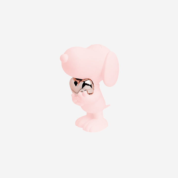 Snoopy Heart - Pink & Gold Small