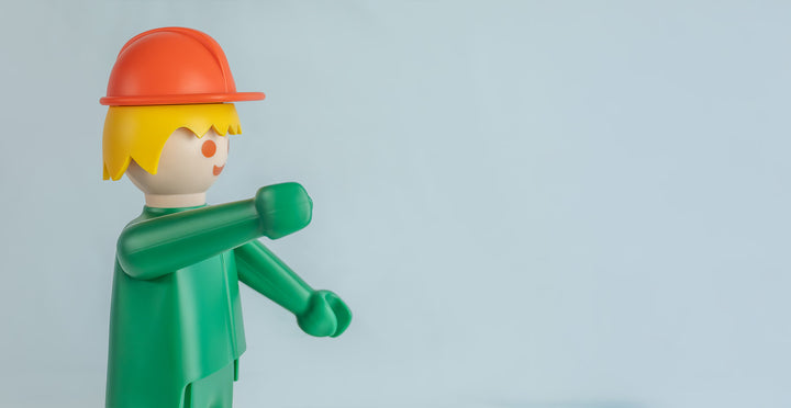 Playmobil - Vintage Green Worker - Small