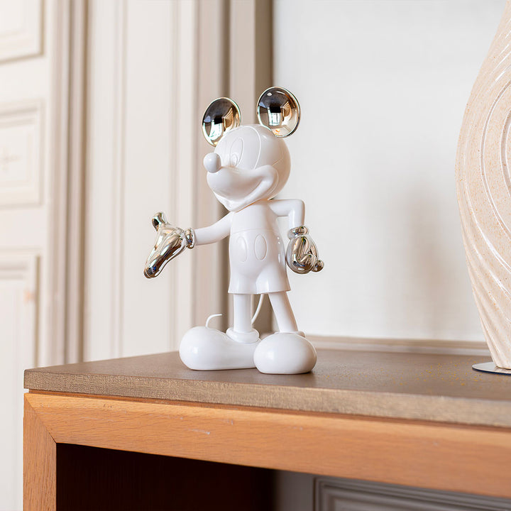 Mickey Welcome - Bicolore - White & Silver Small