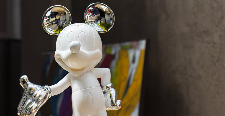Mickey Welcome - Bicolore - White & Silver Small