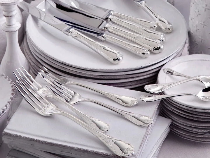 Marly - 36-Piece Flatware Set with Free Storage Box - Silver Plated