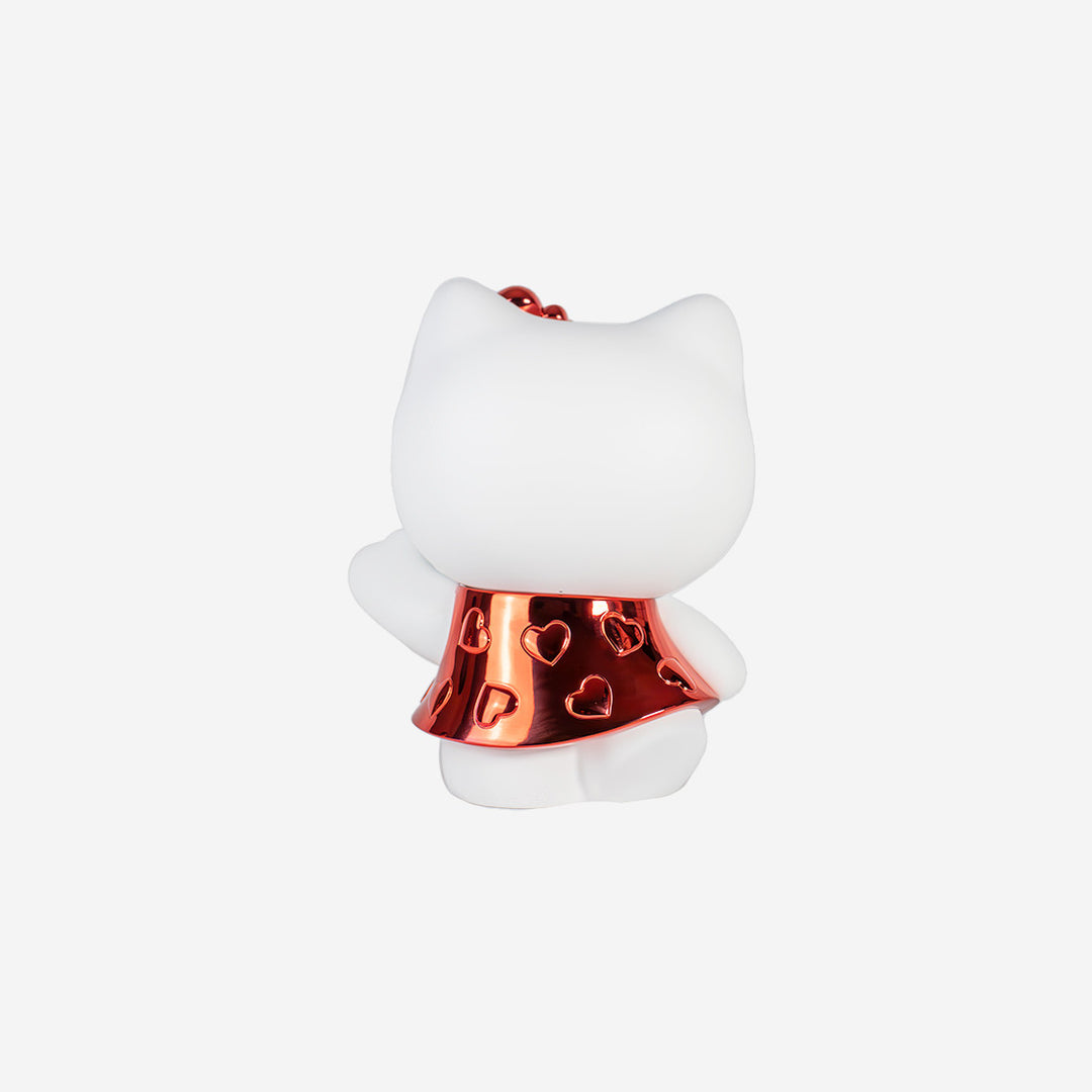 Hello Kitty Heart - Chromed White & Red - Small