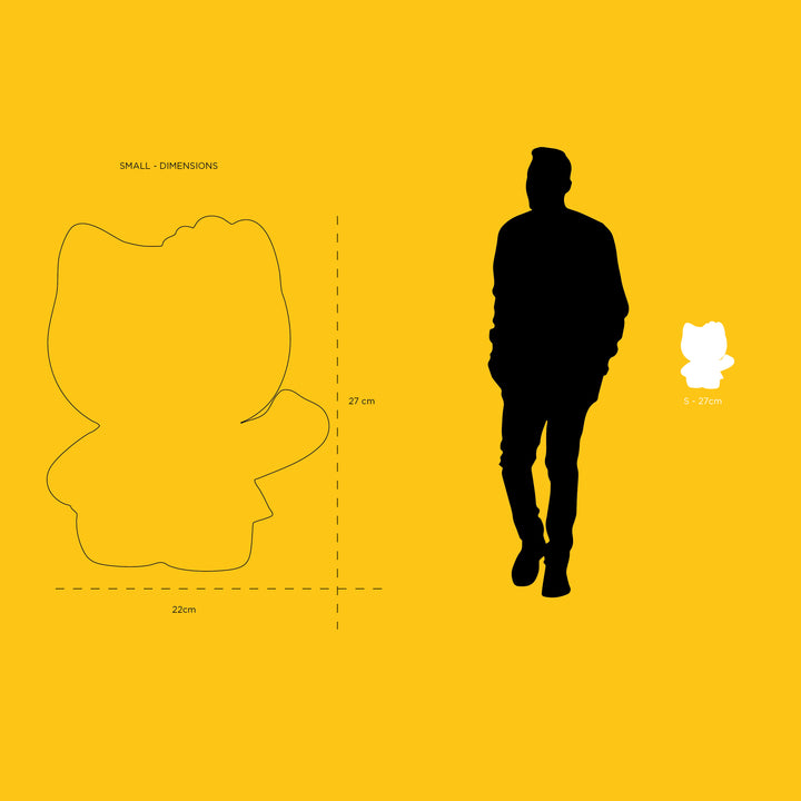 Hello Kitty Heart - Chromed White & Red - Small