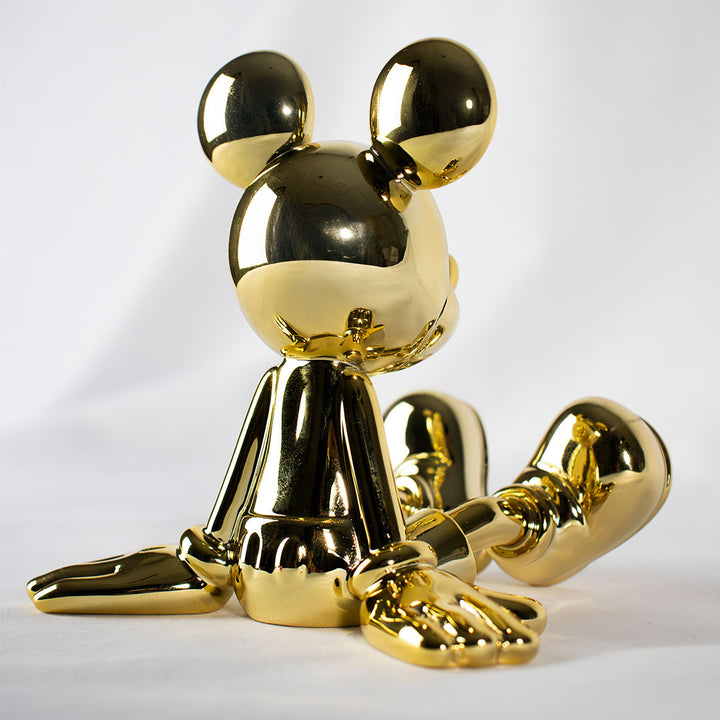 Sitting Mickey - Marcel Wanders -  Chrome Gold - 12cm