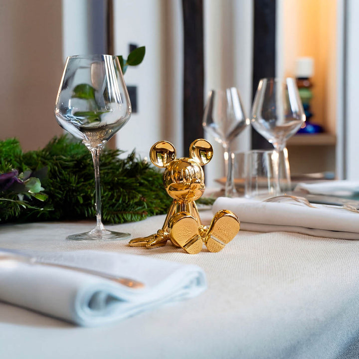 Sitting Mickey - Marcel Wanders -  Chrome Gold - 12cm