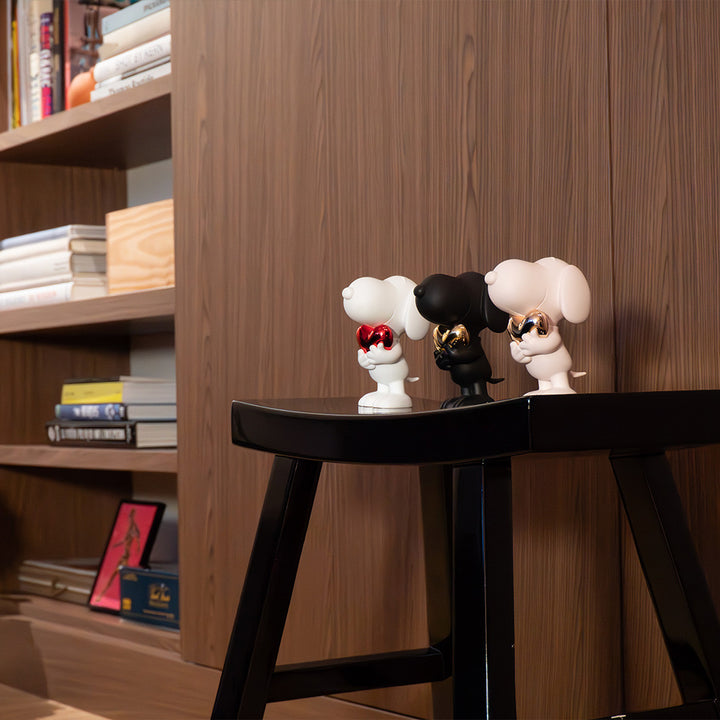 Set De Snoopy Heart Chromed - Extra Small