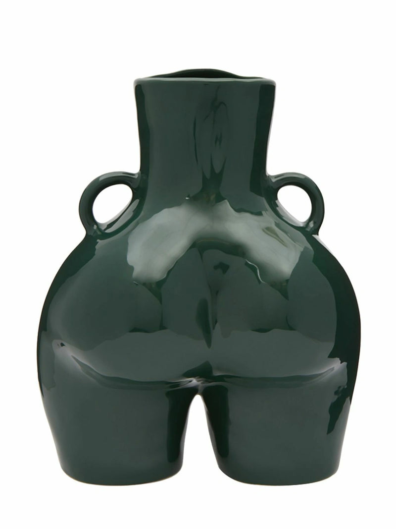Love Handles - Vase - Shiny Green