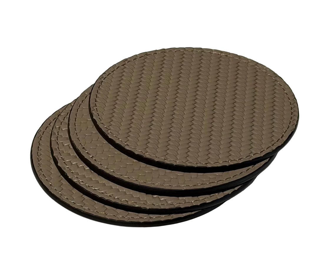 Round Coasters | Firenze Taupe