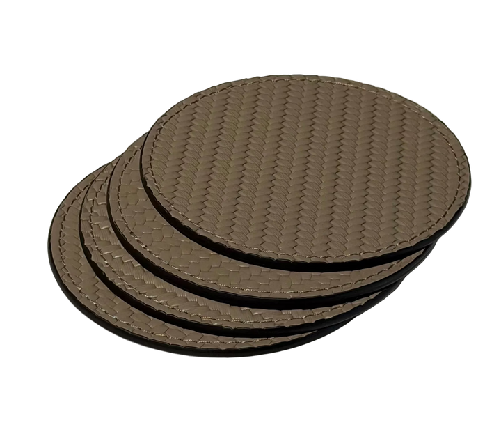 Round Coasters | Firenze Taupe