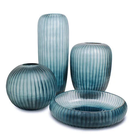 Vase - Gobi - Ocean Blue / Indigo  - Round