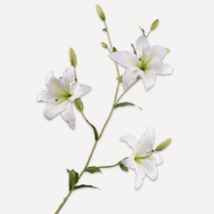 Lily Branch - White Oasis - 132cm