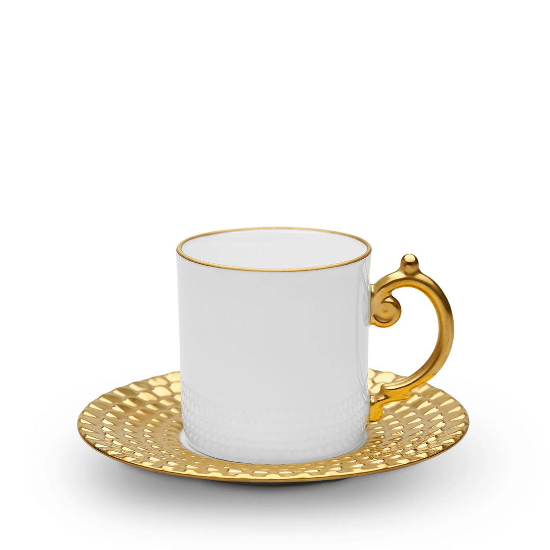 Aegean Espresso Cup + Saucer Gold