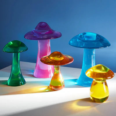 Green Acrylic Mushroom Objet