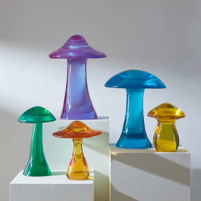 Green Acrylic Mushroom Objet