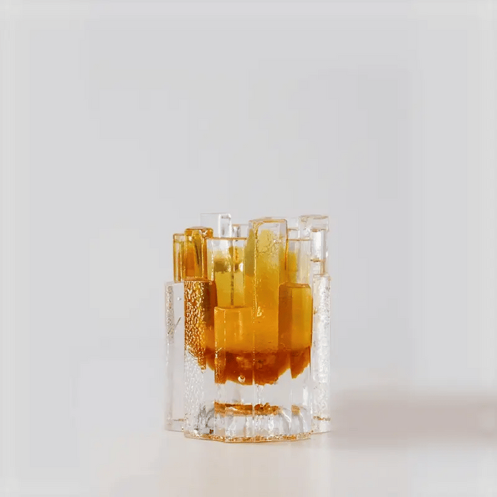 Hurricane - Boule Lamp Rock - Amber