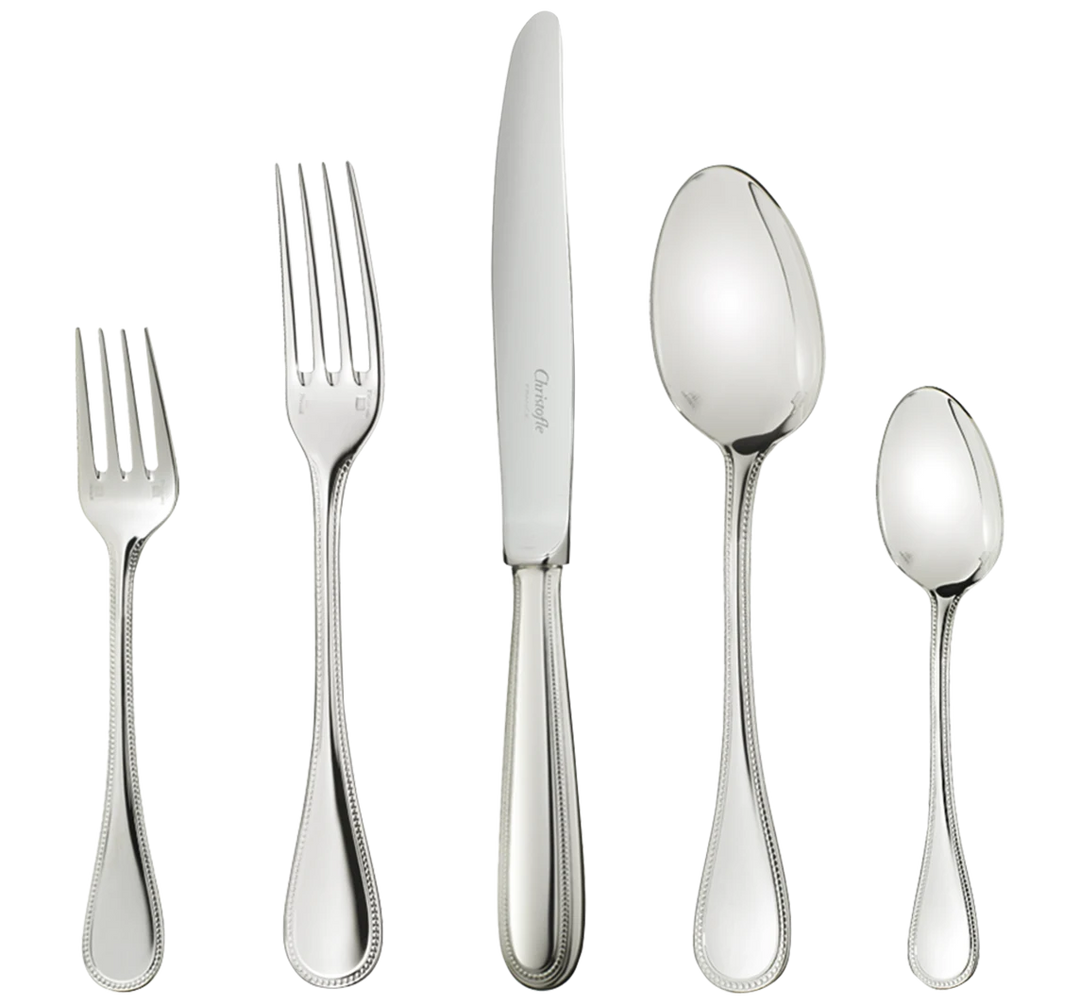 Perles - 5-Piece Flatware Set - Silver
