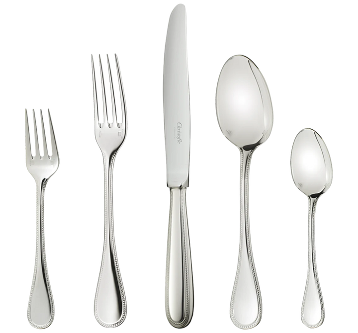 Perles - 5-Piece Flatware Set - Silver