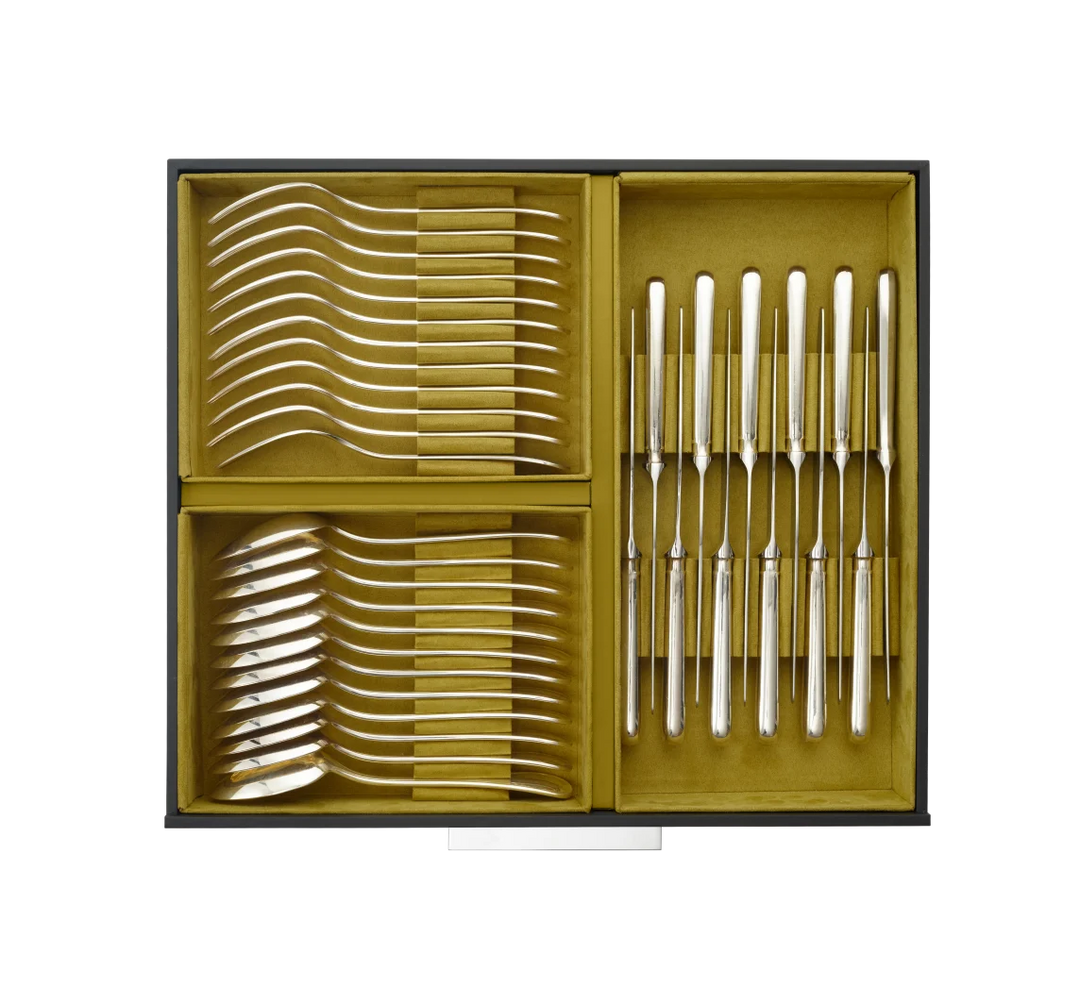 Malmaison - 48-Piece Flatware Set with Free Storage Box - Silver