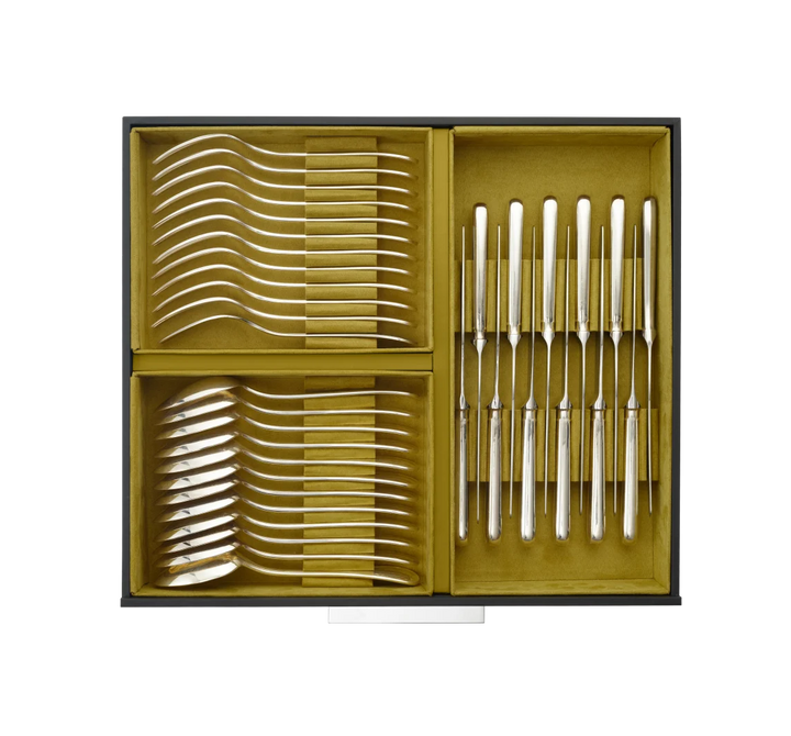 Malmaison - 48-Piece Flatware Set with Free Storage Box - Silver