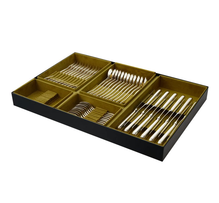 Malmaison - 36-Piece Flatware Set with Free Storage Box - Silver