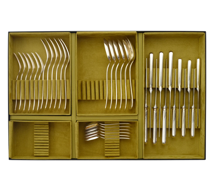 Malmaison - 36-Piece Flatware Set with Free Storage Box - Silver