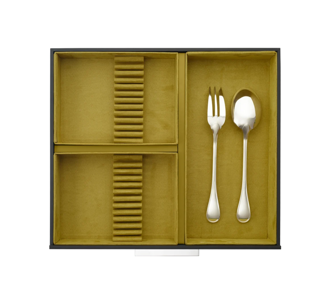 Aria - 75-Piece Flatware Set with chest - Silver Plated