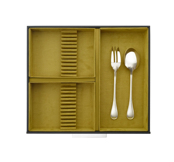Aria - 75-Piece Flatware Set with chest - Silver Plated