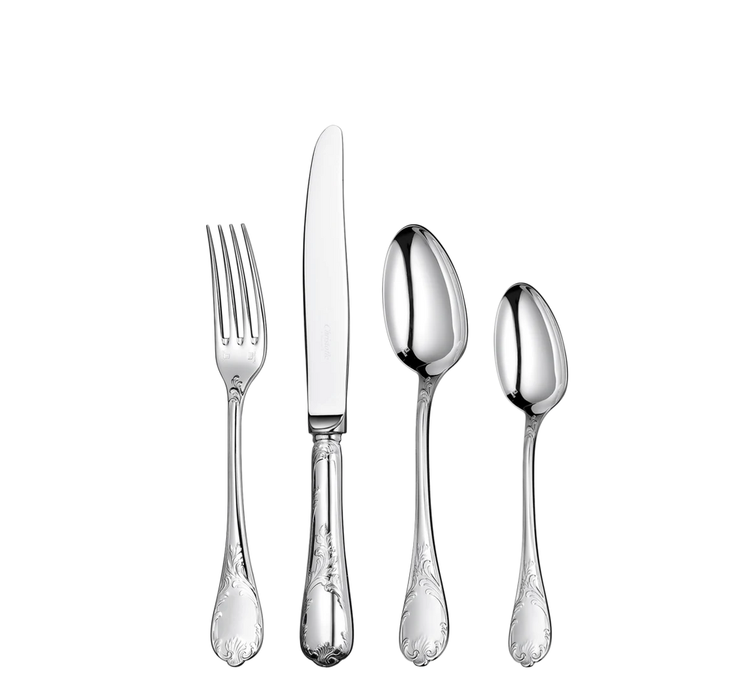 Marly - 4 pc medium sized La Trousse ind set - silver plated