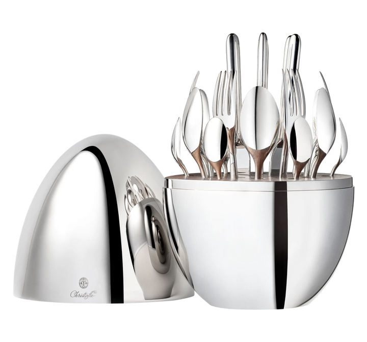 MOOD - 24-Piece Silver-Plated Flatware Set with Chest - Silver