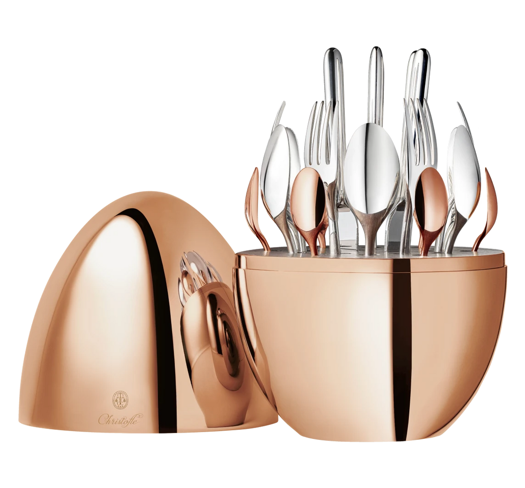 MOOD PRECIOUS - 24-Piece Flatware Set with Chest - Rose Gold