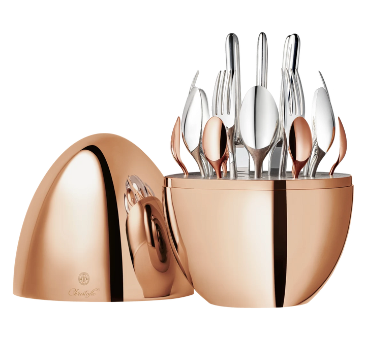 MOOD PRECIOUS - 24-Piece Flatware Set with Chest - Rose Gold