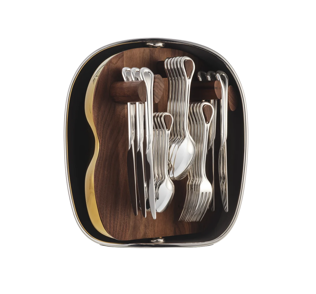 Carrousel - 24-Piece Flatware Set with Shell - Silver