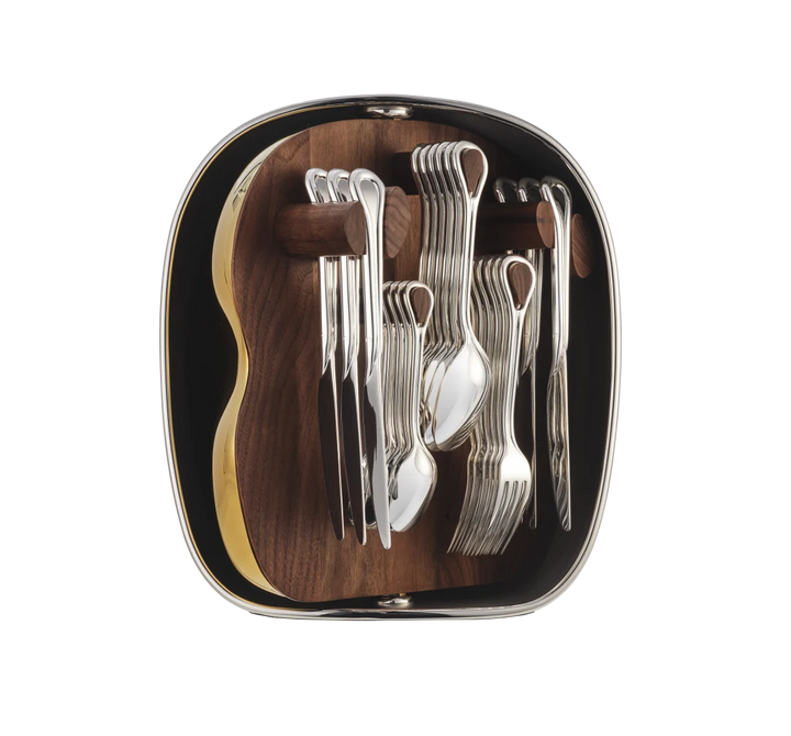 Carrousel - 24-Piece Flatware Set with Shell - Silver