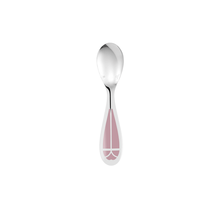 Talisman - Baby Spoon Rose Quartz  - Silver Plated