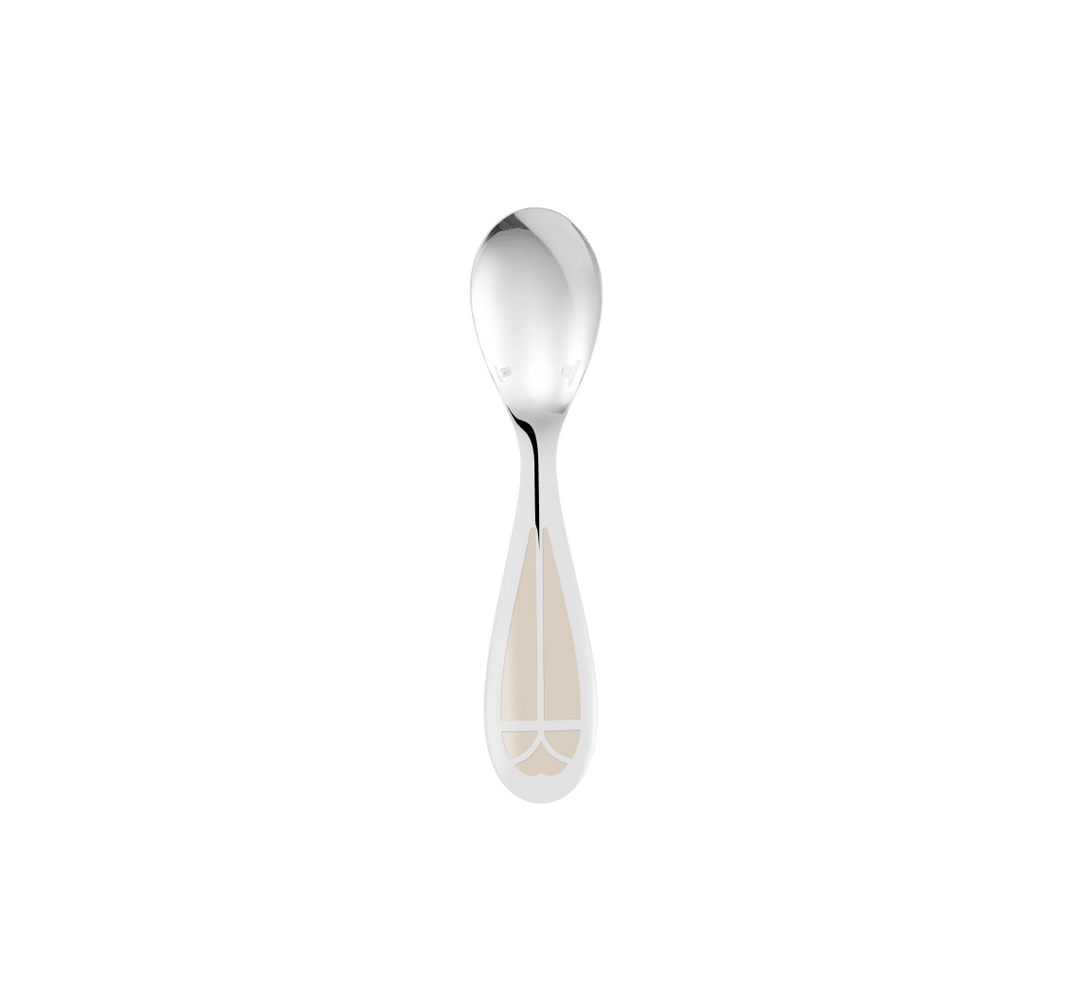Talisman - Baby Spoon & Fork Set Ivory  - Silver Plated