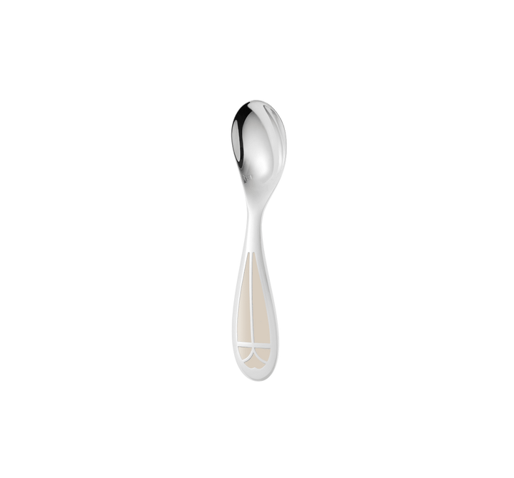 Talisman - Baby Spoon & Fork Set Ivory  - Silver Plated