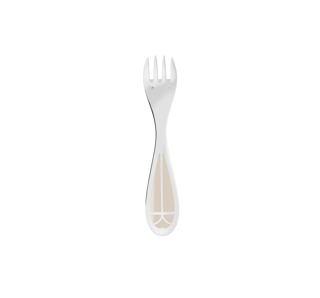 Talisman - Baby Spoon & Fork Set Ivory  - Silver Plated