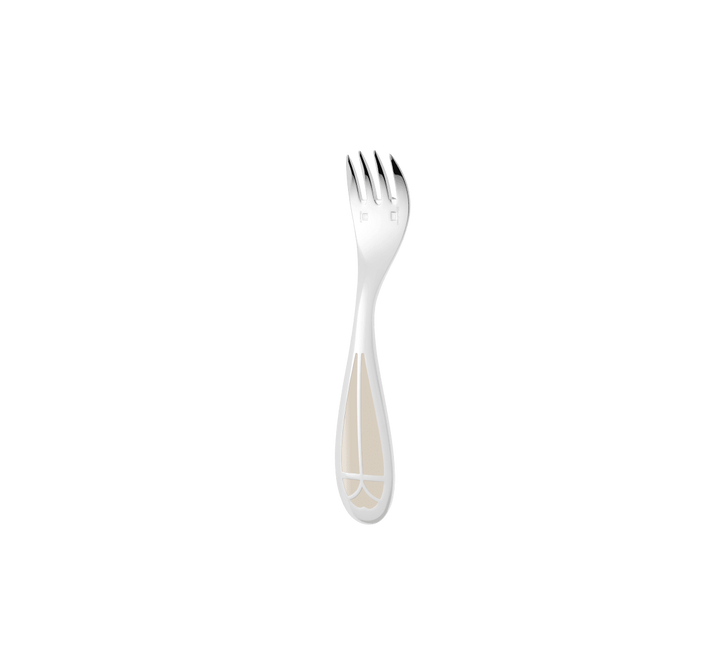 Talisman - Baby Spoon & Fork Set Ivory  - Silver Plated