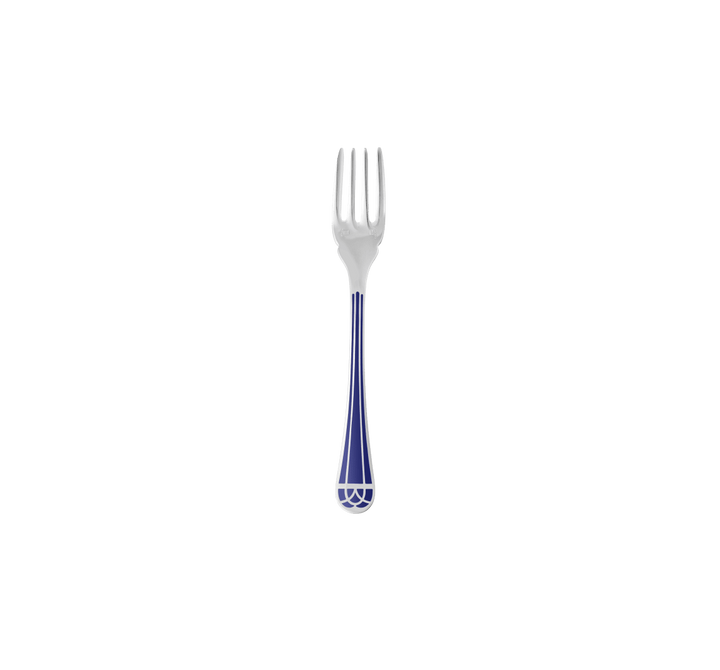 Talisman - Fish Fork Marbled Blue - Silver Plated