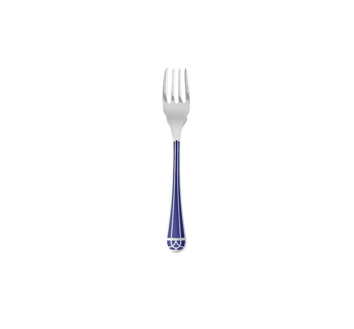 Talisman - Fish Fork Marbled Blue - Silver Plated