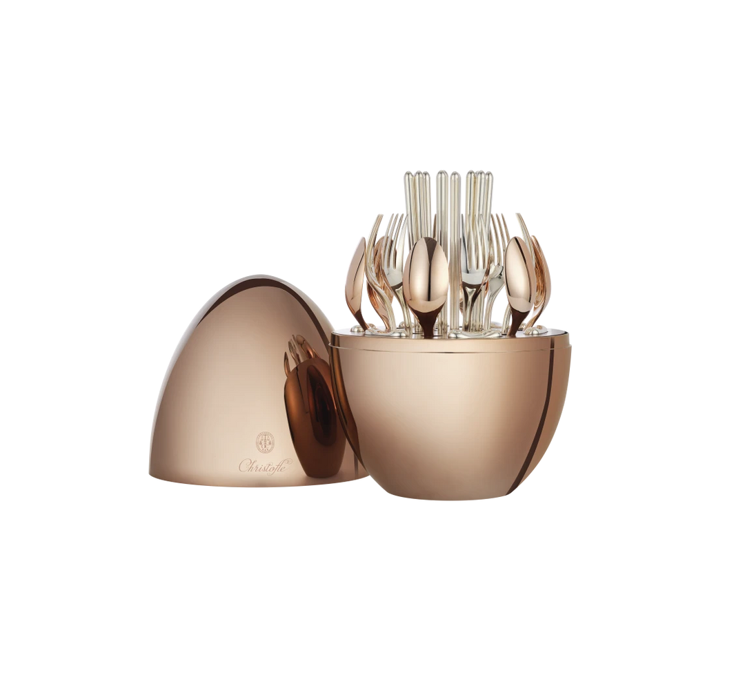 MOOD ASIA PRECIOUS - 24-Piece Flatware Set for 6 people - Rose Gold