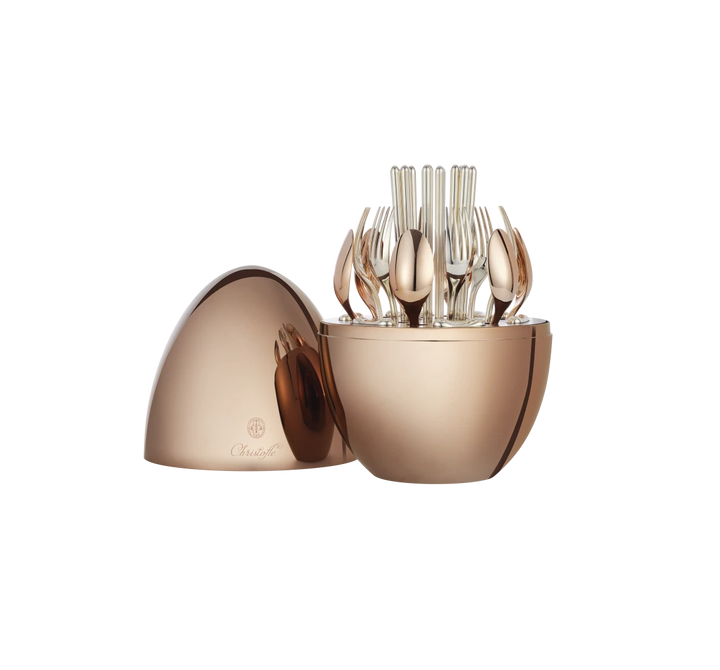 MOOD ASIA PRECIOUS - 24-Piece Flatware Set for 6 people - Rose Gold